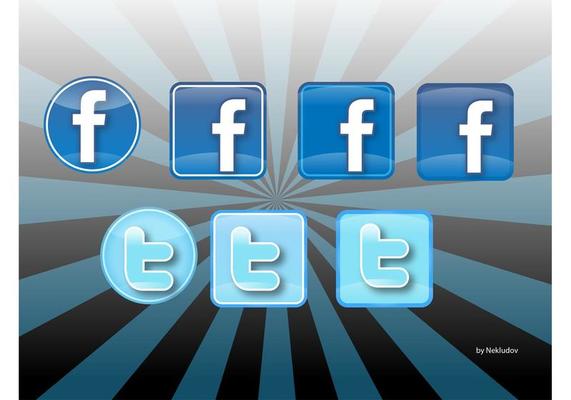 Icon Vector Social Network Set