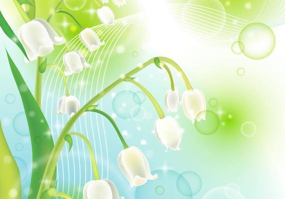 Floral Bubble Background Vector