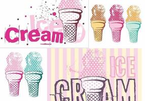 Ice Cream Wallpaper and Vector Pack