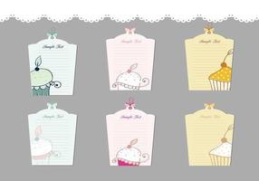 Cupcake Label Vector Pack