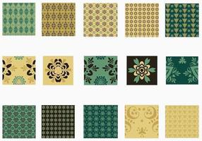 Emerald and Gold Vector Pattern Pack