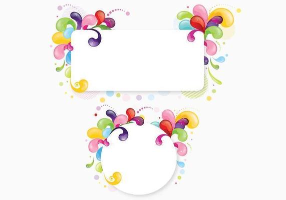 Scoop Swirls Label Vector Pack 