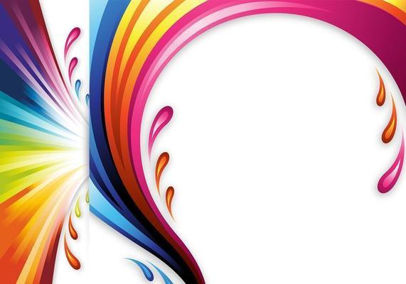 Color Splash Vector Headers and Wallpapers