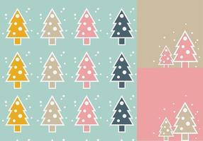 Simple árbol de Navidad Vector Wallpaper Pack