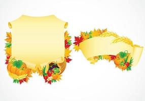 Thanksgiving Scrolls Vector Pack