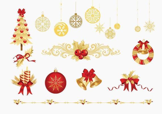 Gold Christmas Tree Vector Art, Icons, and Graphics for Free Download