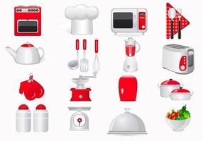 Icono de cocina Pack de vectores