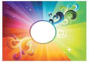 Rainbow Abstract Wallpaper Vector 