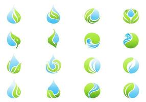 Icono de agua Vector Pack - Iconos de medio ambiente