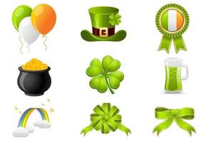 Icono del día de San Patricio Vector Pack