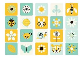 Primavera Icono Vector Pack