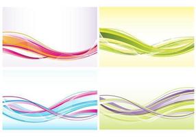 Abstract Waves Background Vector Pack