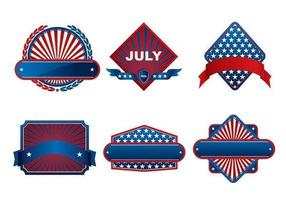 Fourth of July Banner Vector Pack 