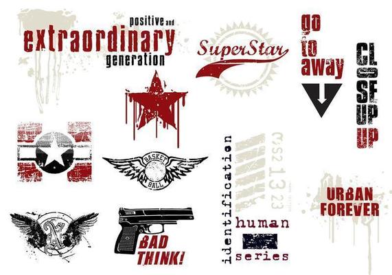 Grunge Urban Vector Elements Pack