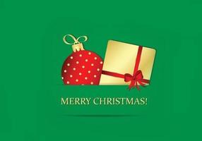 Emerald Merry Christmas Wallpaper Vector