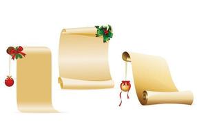 Decorated Christmas Scroll Vector Pack