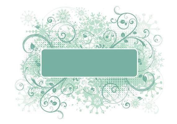 Swirly Winter Banner and Snowflake Brush Pack
