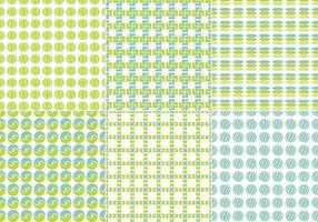 Blue and Green Seamless Vector Pattern Pack