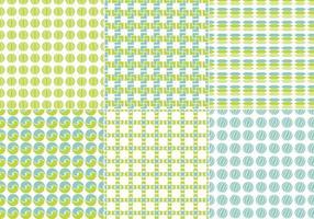 Blue and Green Seamless Vector Pattern Pack