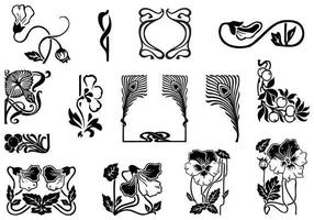 Art Nouveau Ornament Vector Pack