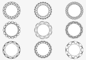 Decorative Circular Frame Vector Pack