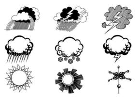 Hand Drawn Weather Vector Symbol Pack