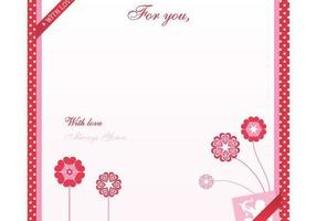 Valentine's Day Love Letter Vector Wallpaper