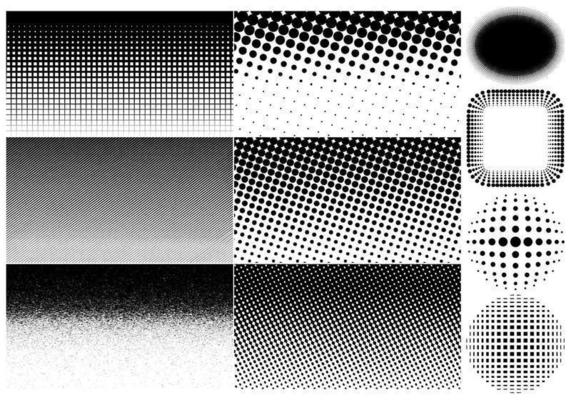 Halftone Vectors and Background Pack