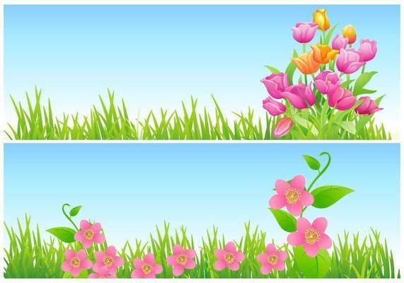 Tulip and Floral Vector Wallpaper Pack