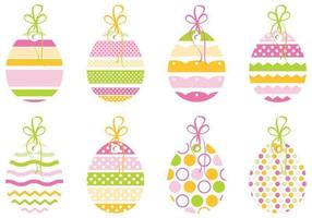 Decorative Easter Egg Tag Vector Pack