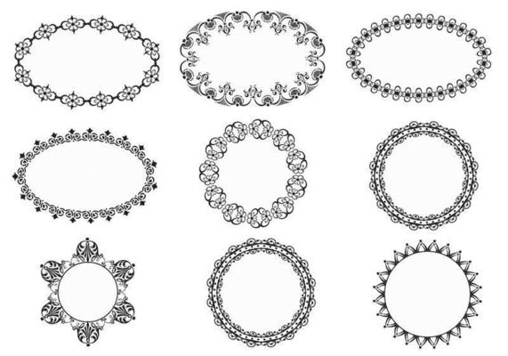 Vintage Ornate Frames Vector Pack