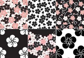 Sakura Flower Vector Pattern Pack