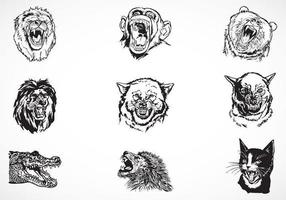 Fierce Animals Vector Pack