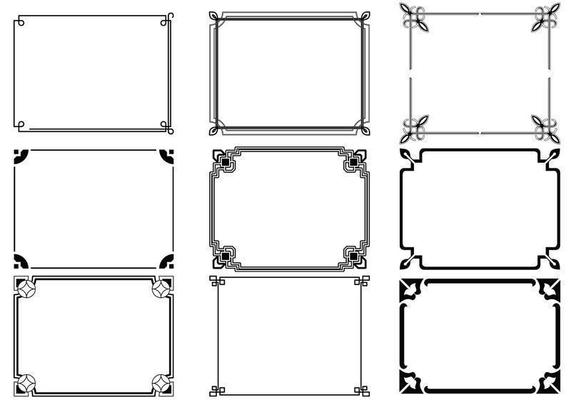 Art Deco Frames Vector Pack