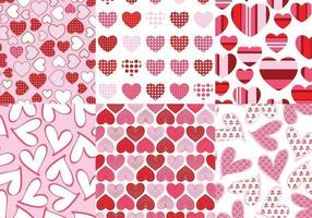 Loving Hearts Vector Pattern Pack