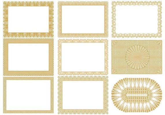 Certificate Border Vectors Pack