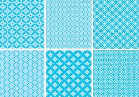 Circular Blue Pattern Vector Pack