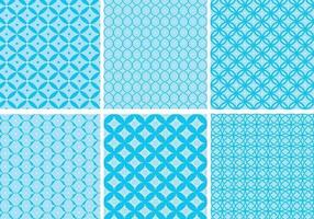 Circular Blue Pattern Vector Pack