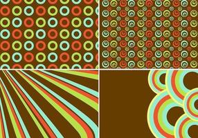 Retro Background Vector and Pattern Vector Set 