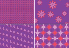 Purple Funky Pattern and Background Vectors