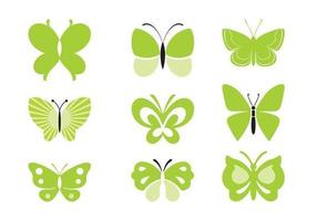 Green Butterfly Vector Pack