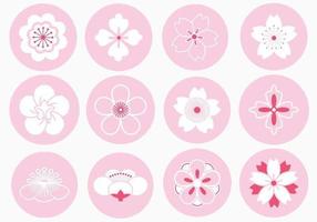 Japanese Flower Ornament Vector Pack