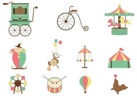 Retro Circus Vector Pack