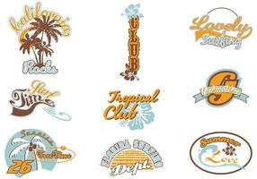 Surf Summer Label Vector Pack