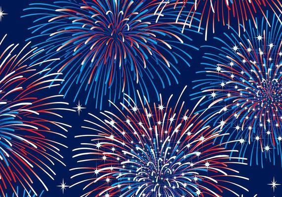 4th of july cartoon fireworks