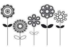 Abstract Flower Vector Pack