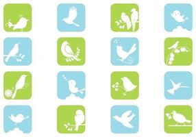 White Birds Vector Pack