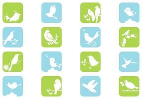 White Birds Vector Pack