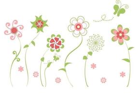 Abstract Flower Vector Pack