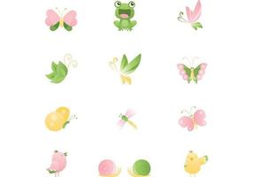 Cute Cartoon Animal Vector Pack 